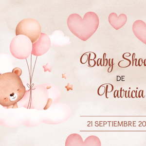 Tarjeta de Invitación Horizontal a Baby Shower 1