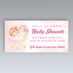 Lona para Baby Showers Diseño 1
