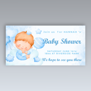 Lona para Baby Showers Diseño 2