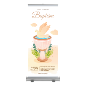 Roll Up para Bautizos Diseño 2