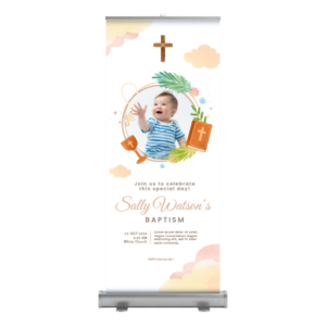 Roll Up para Bautizos Diseño 1