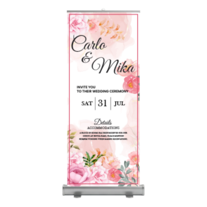 Roll Up para Bodas Diseño 4