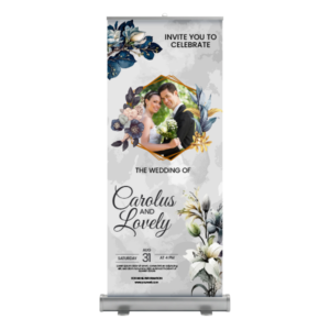 Roll Up para Bodas Diseño 2