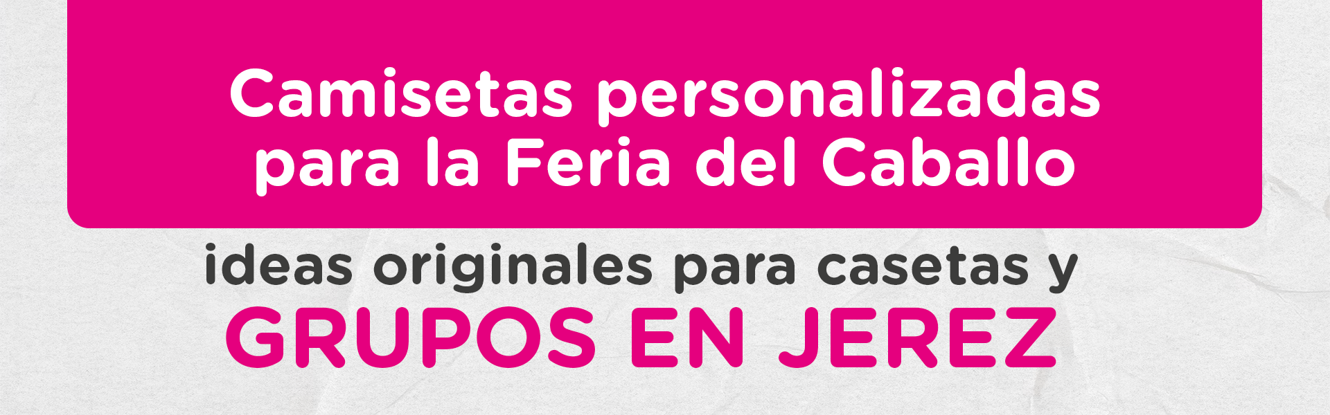 Camisetas personalizadas para la Feria del Caballo: ideas originales para casetas y grupos en Jerez