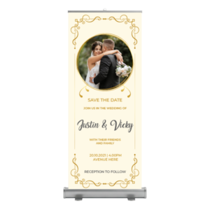 Roll Up para Bodas Diseño 6