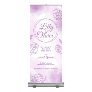 Roll Up para Bodas Diseño 17