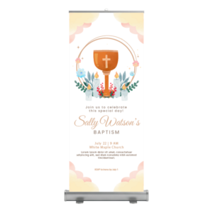 Roll Up para Bautizos Diseño 3