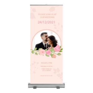 Roll Up para Bodas Diseño 11