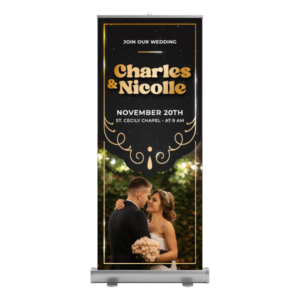Roll Up para Bodas Diseño 7