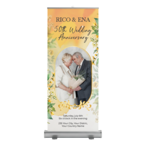 Roll Up para Bodas de Oro Diseño 2