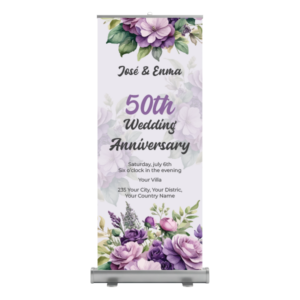 Roll Up para Bodas de Oro Diseño 4