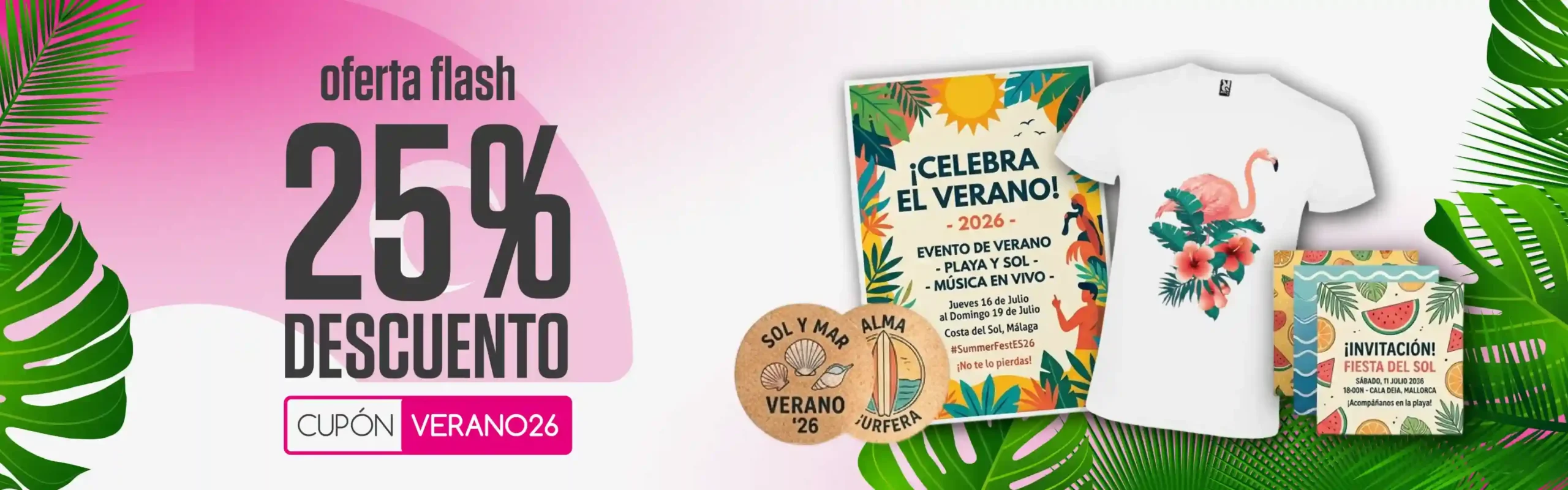 BANNER 25% DESCUENTO CUSTOMPRINTS VERANO