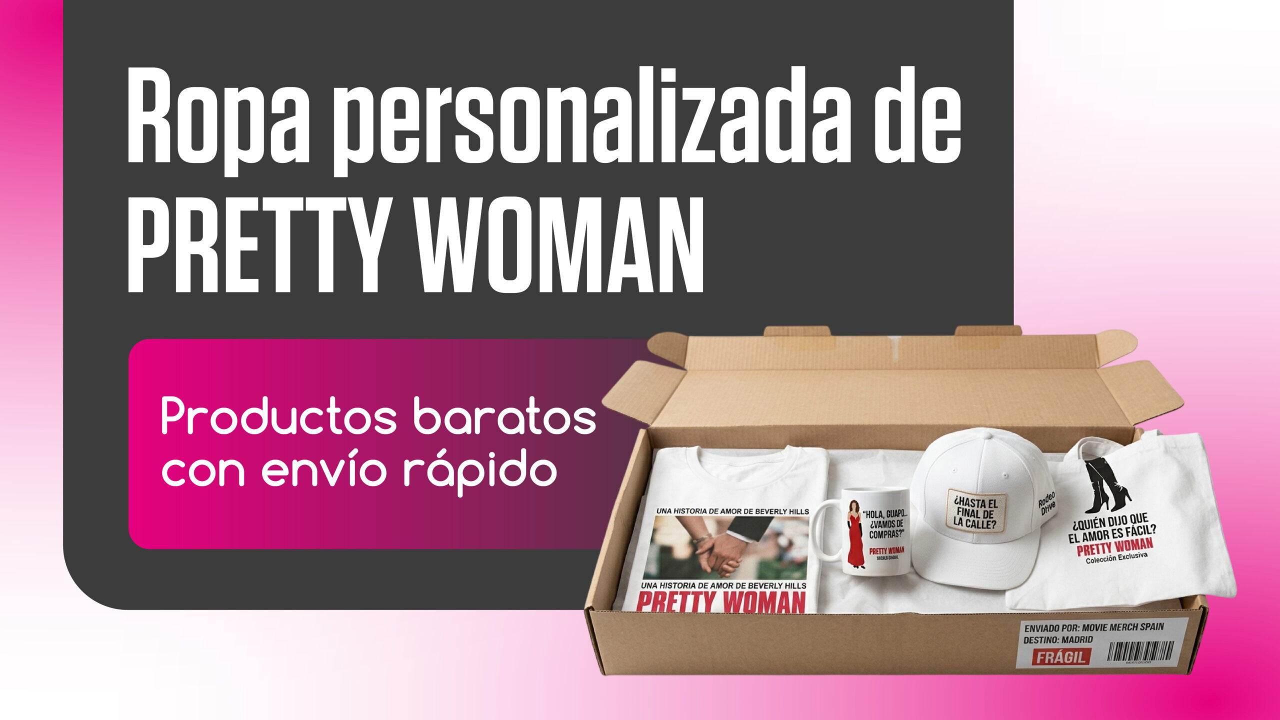 Ropa personalizada de Pretty Woman: productos baratos con envío rápido
