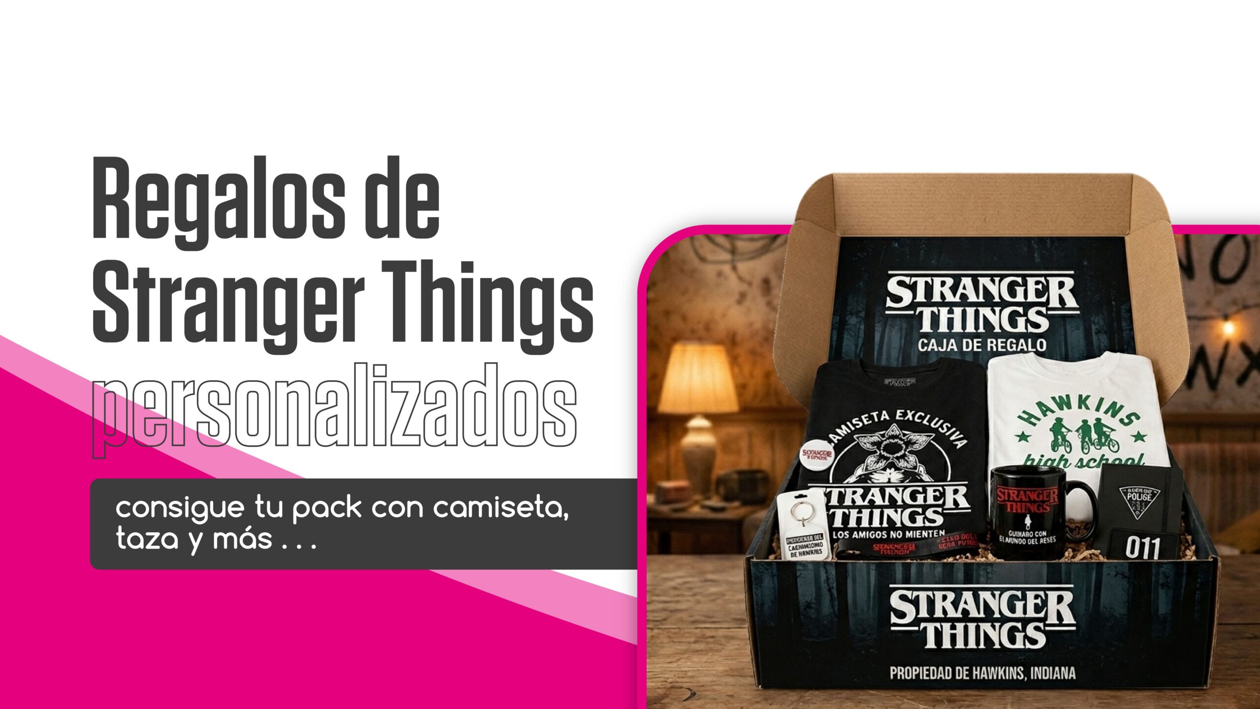 Regalos de Stranger Things personalizados: consigue tu pack con camiseta, taza y más