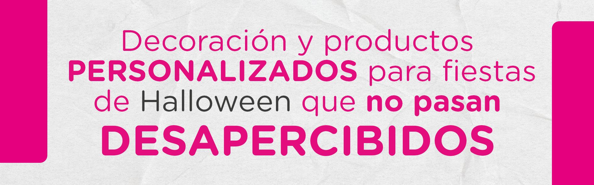 Decoración y productos personalizados para fiestas de Halloween que no pasan desapercibidos