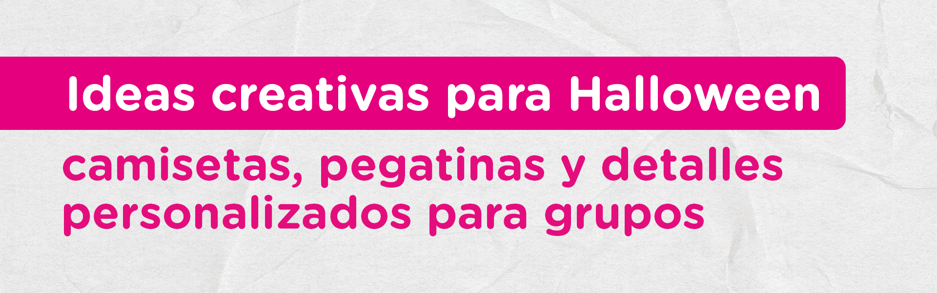 Ideas creativas para Halloween: camisetas, pegatinas y detalles personalizados para grupos