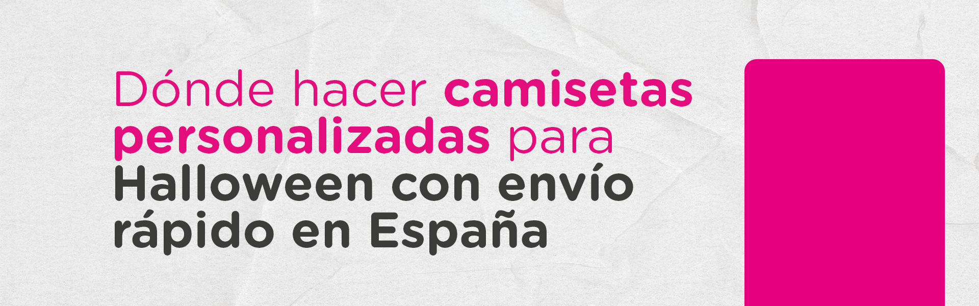 Dónde hacer camisetas personalizadas para Halloween con envío rápido en España